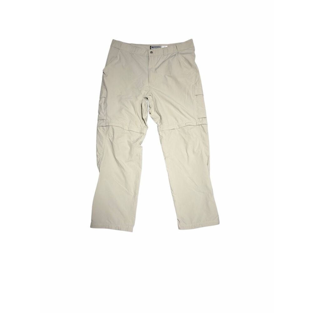 Columbia Titanium Pants Mens XL Beige Cargo Omni-Dry Convertible Hiking 38x32